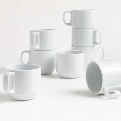 Stacking Mugs, Set of 8