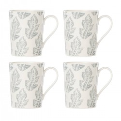 Textured Neutrals 4-piece Mug Set