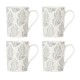 Textured Neutrals 4-piece Mug Set