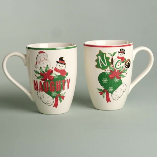 Holiday 2-Piece Naughty & Nice Mug Set